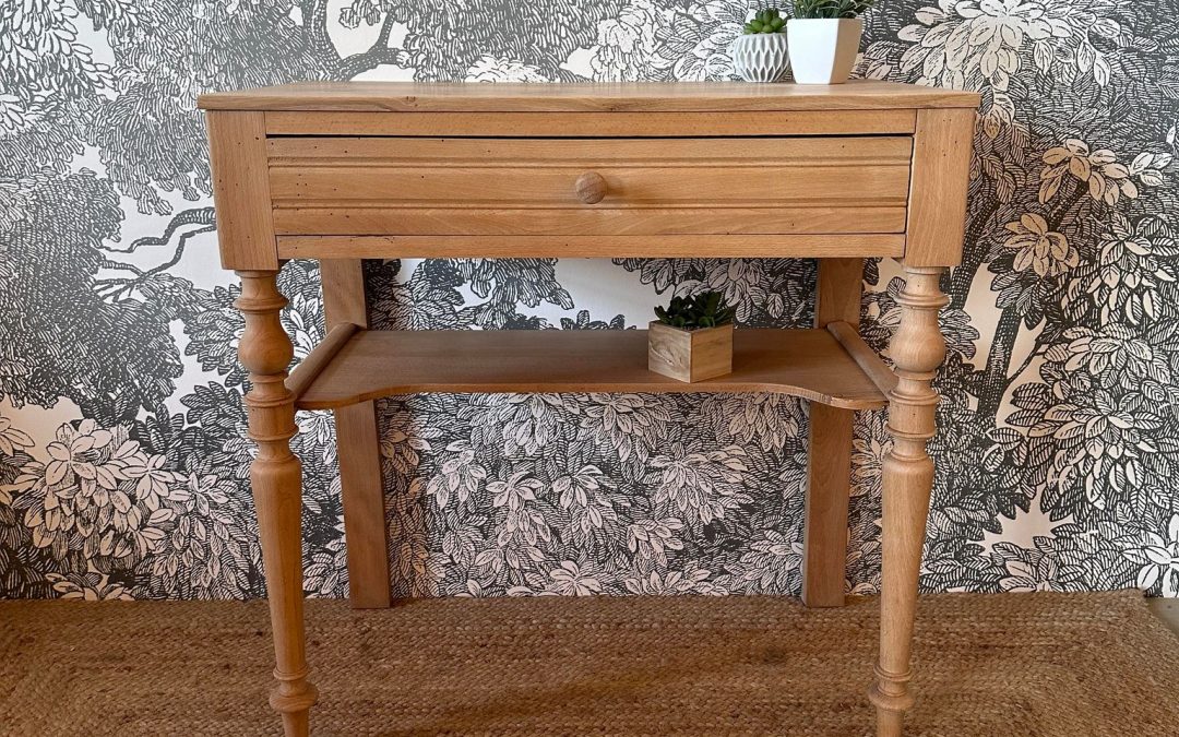 Table chêne et merisier